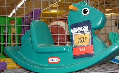 little tikes rocking horse green